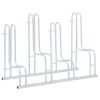 Bicycle Stand for 4 Bikes Floor Freestanding Galvanized Steel