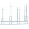 Bicycle Stand for 4 Bikes Floor Freestanding Galvanized Steel