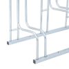 Bicycle Stand for 6 Bikes Floor Freestanding Galvanized Steel