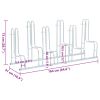 Bicycle Stand for 6 Bikes Floor Freestanding Galvanized Steel