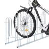 Bicycle Stand for 6 Bikes Floor Freestanding Galvanized Steel
