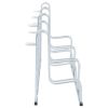 Bicycle Stand for 6 Bikes Floor Freestanding Galvanized Steel